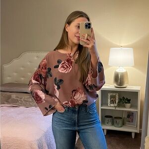 Mauve Floral Top